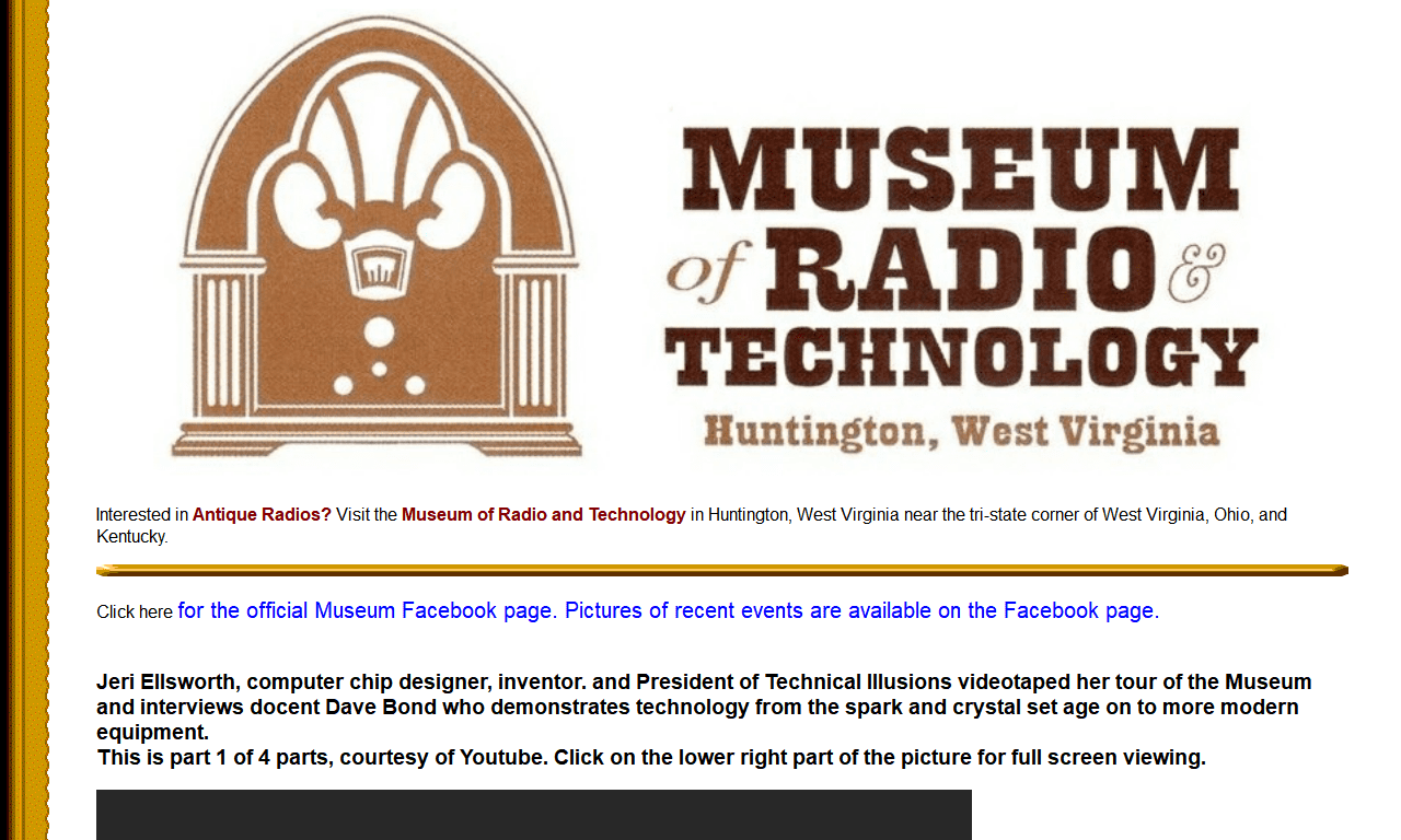 Museum Of Radio And Technology Ham Radio Stop Amateur Radio Directory 7235